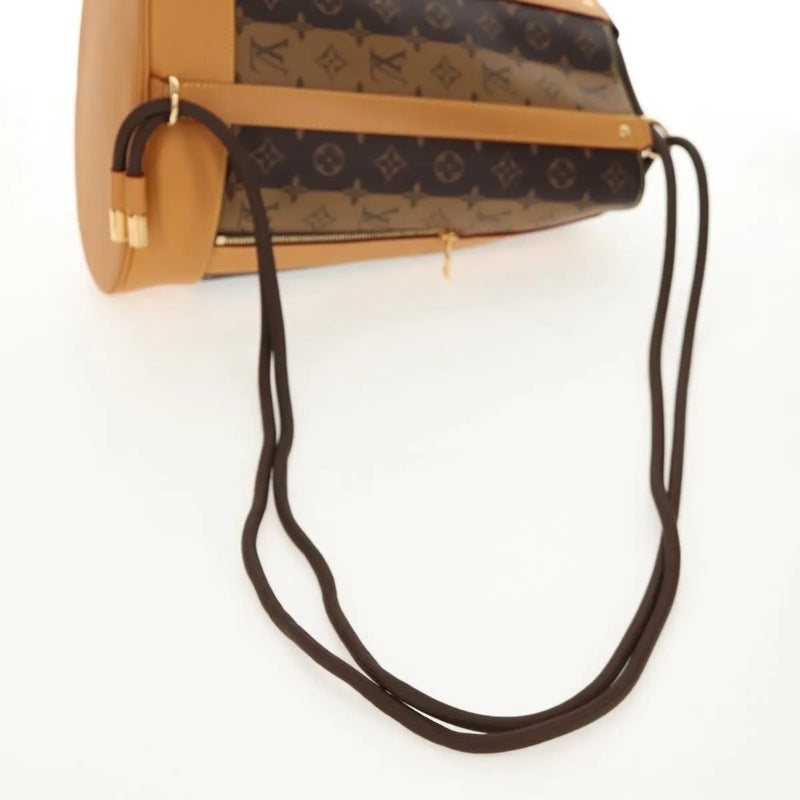 Louis Vuitton Nigo Randonnee Limited Edition Stripes Monogram Canvas Brown Bag