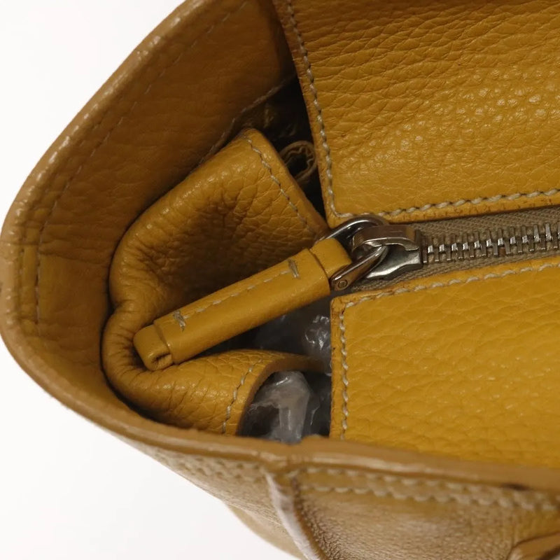 Prada Vintage Leather Yellow Bag