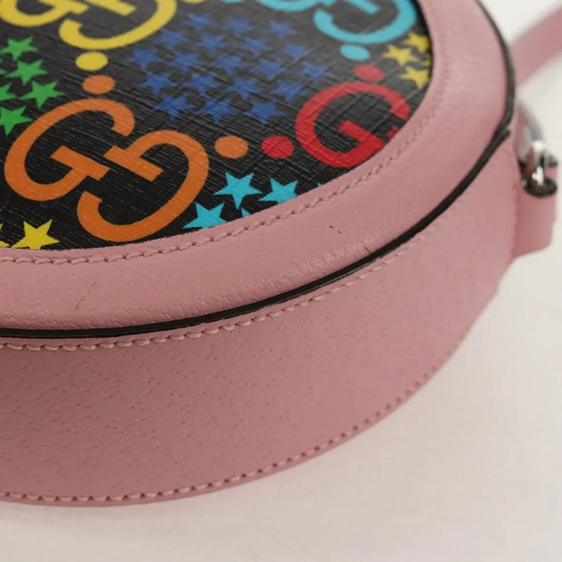 Gucci Round Psychedelic Print Gg Coated Canvas Multicolour Bag