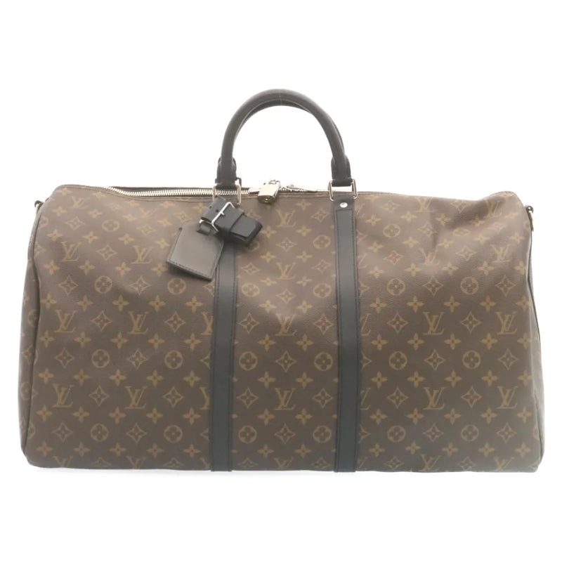Louis Vuitton Keepall Bandouliere Monogram Canvas Brown Bag