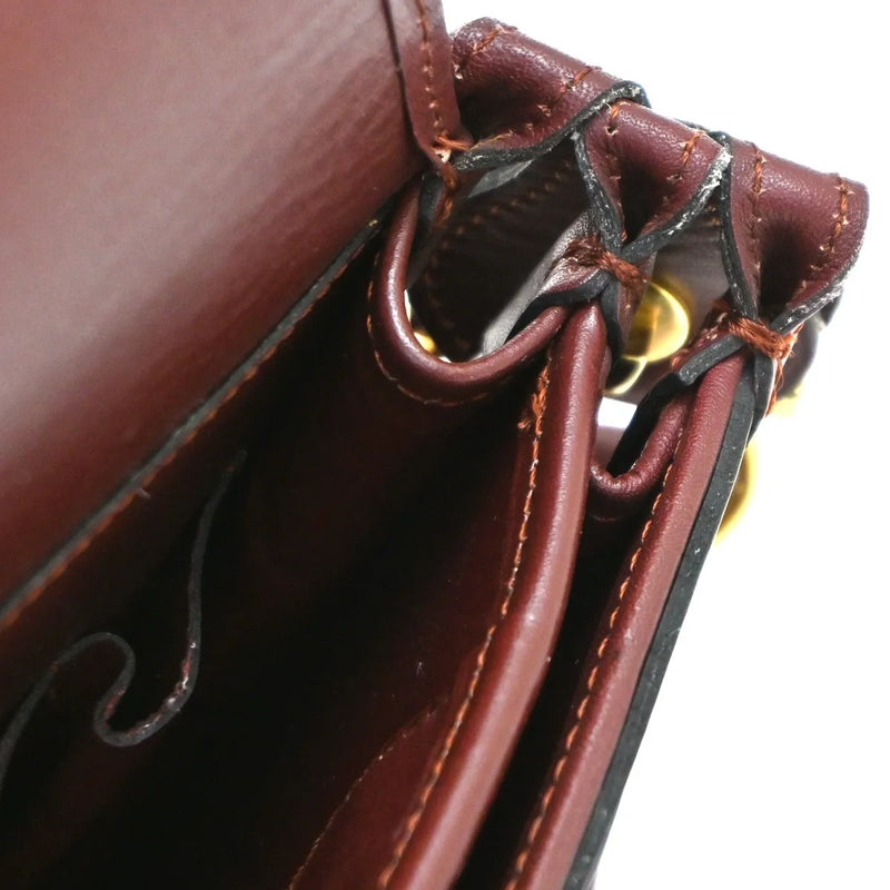 Cartier Must De Leather Burgundy Bag