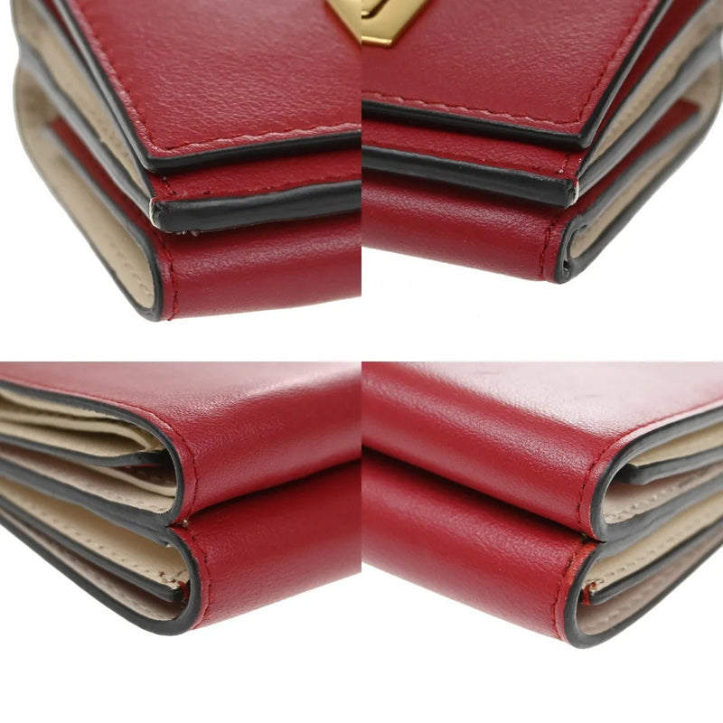 Fendi Peekaboo Leather Red Accessory