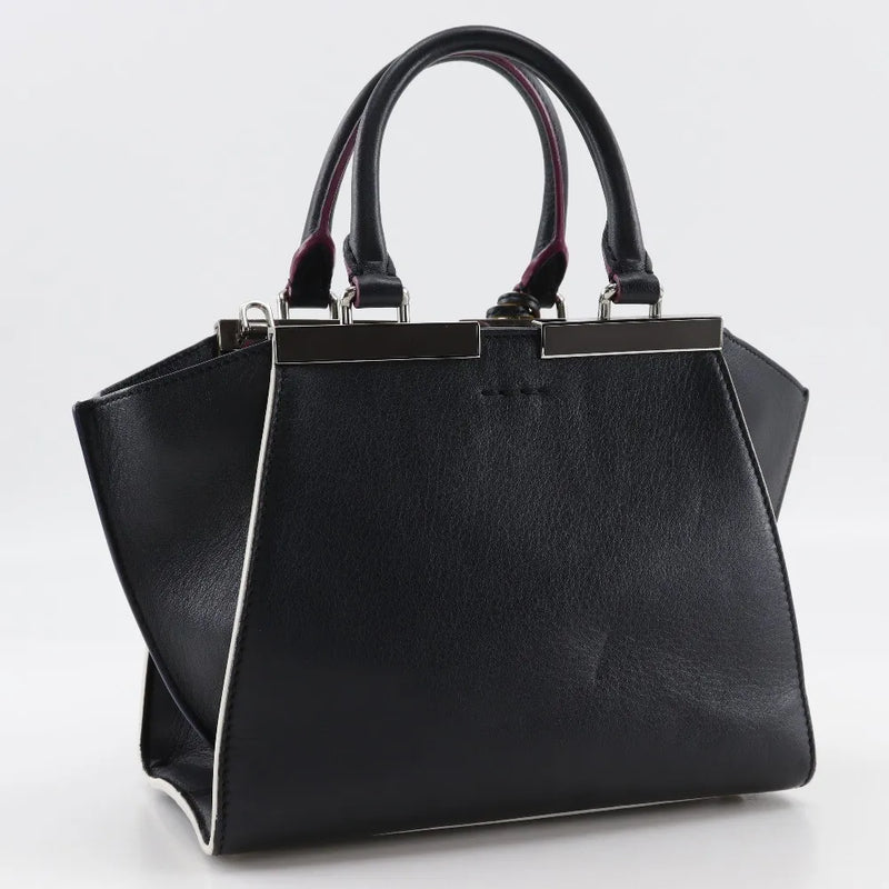Fendi Petite 3jours Leather Black Bag