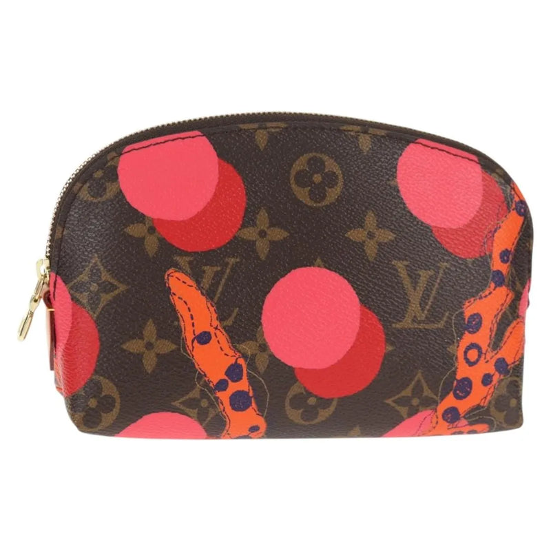 Louis Vuitton Cosmetic Limited Edition Monogram Jungle Dots Brown Canvas Bag