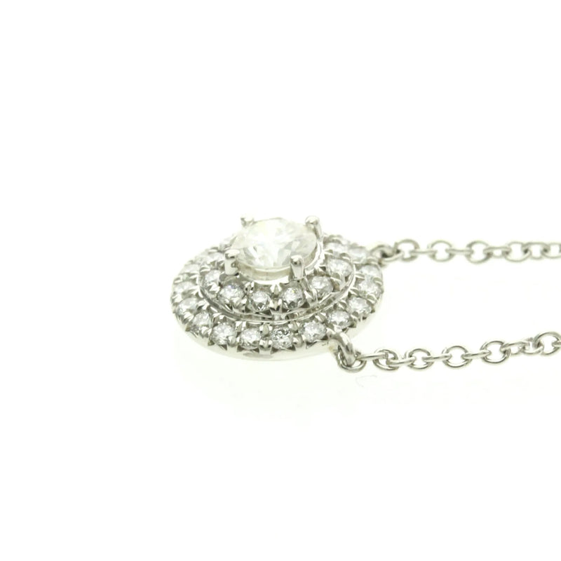 Tiffany & Co. Soleste Round Pendant Platinum With Diamonds Silver Jewelry