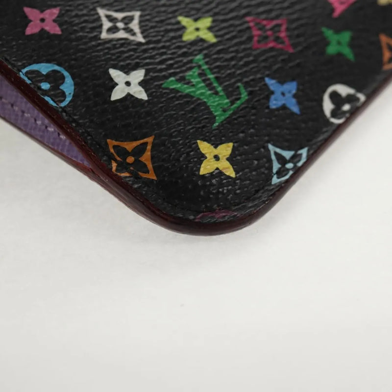 Louis Vuitton Pochette Clés Nm Monogram Multicolor Canvas Black Accessory