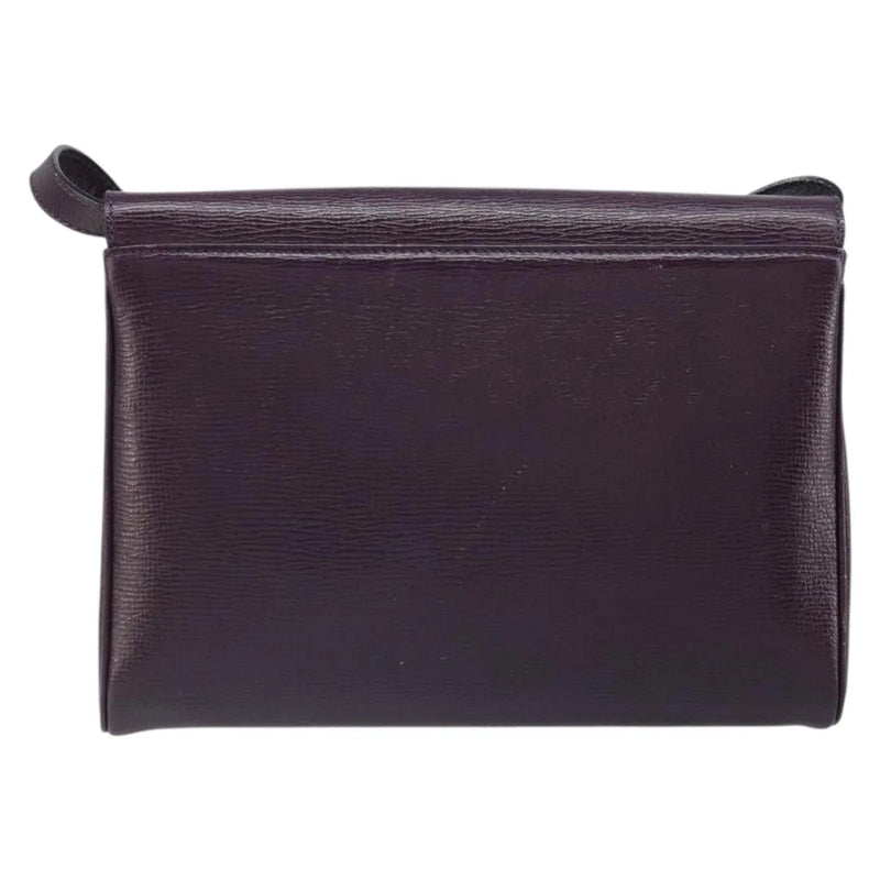 Celine Circle Logo Leather Purple Bag