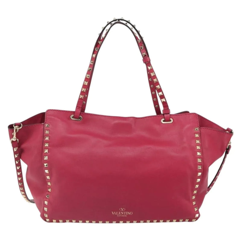 Valentino Garavani Rockstud Tote Soft Leather Pink Bag