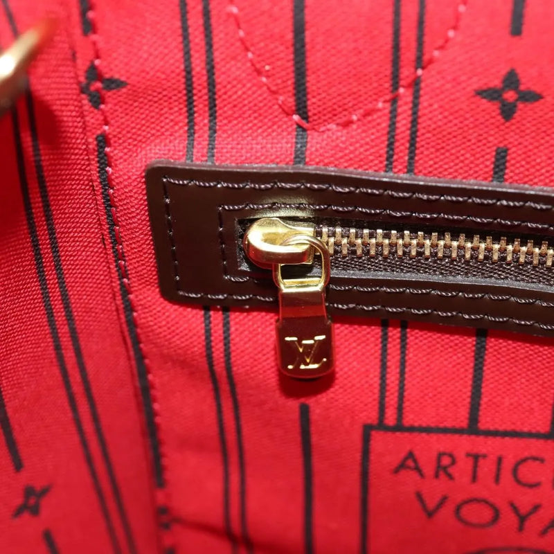 Louis Vuitton Neverfull Tote Damier Brown Canvas Bag