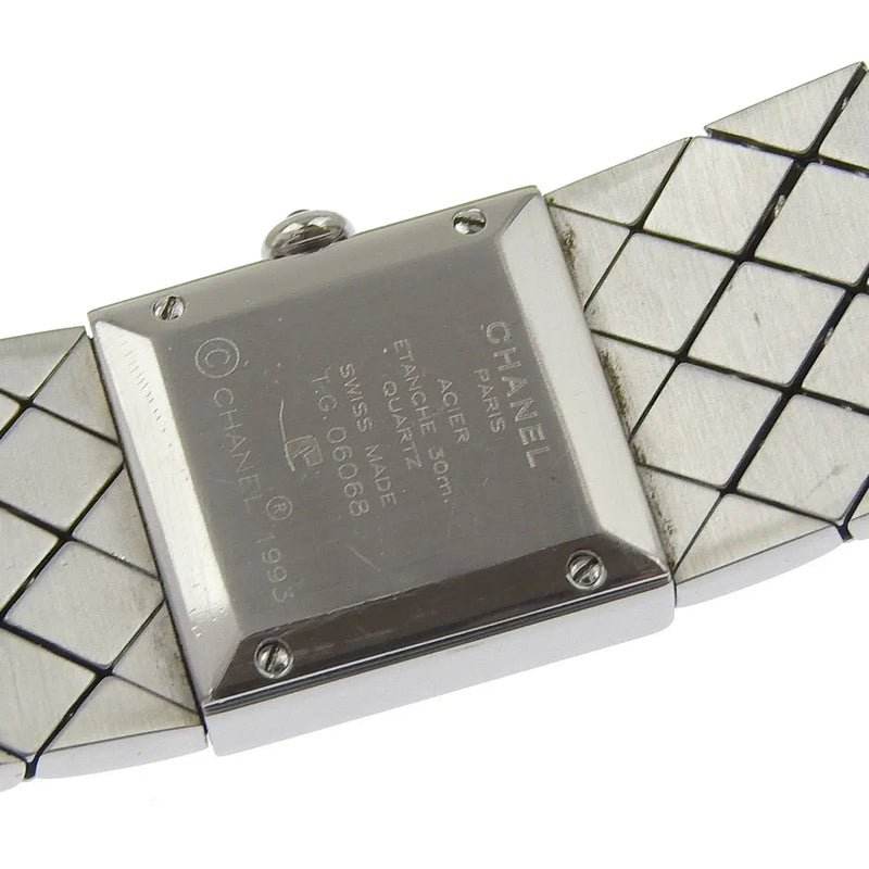 Chanel Matelasse Quartz Stainless Steel With Diamond Bezel Watch