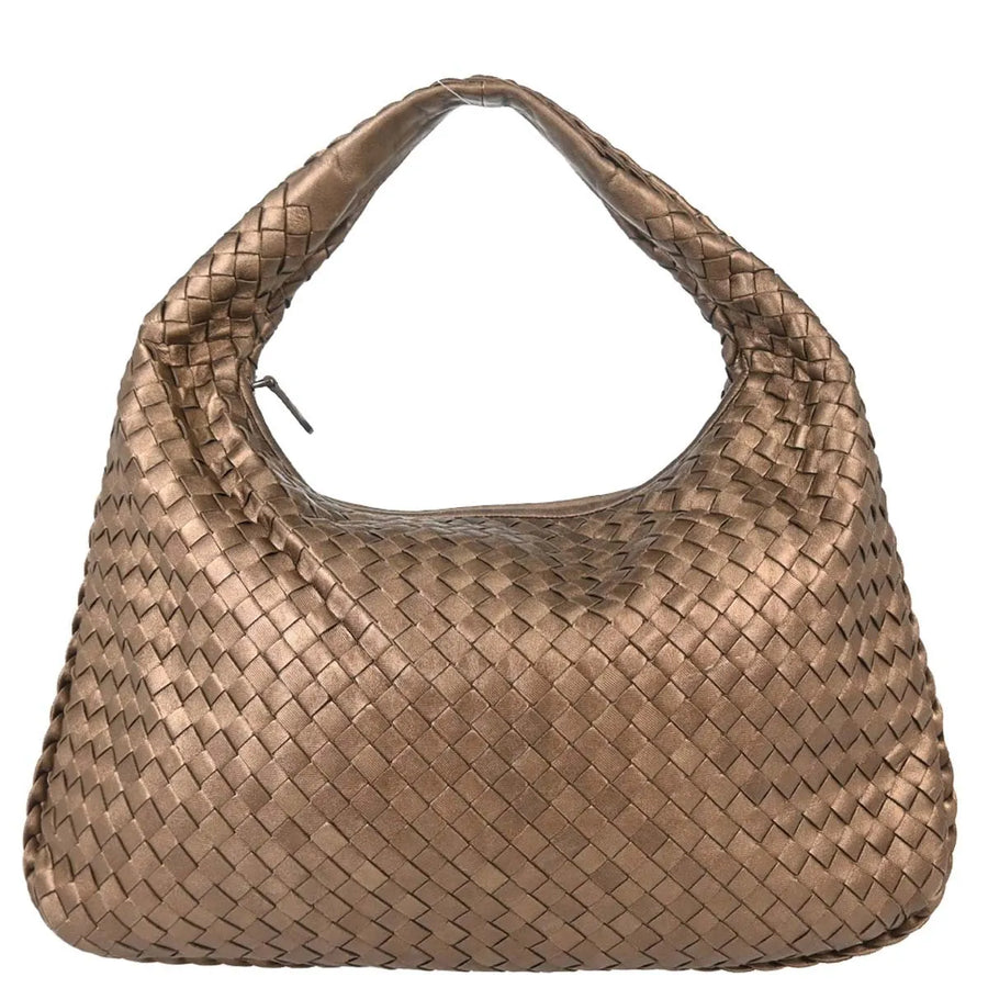 Bottega Veneta Intrecciato Leather Metallic Bag