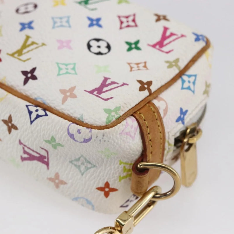 Louis Vuitton Wapity Trousse Monogram Multicolor White Canvas Bag