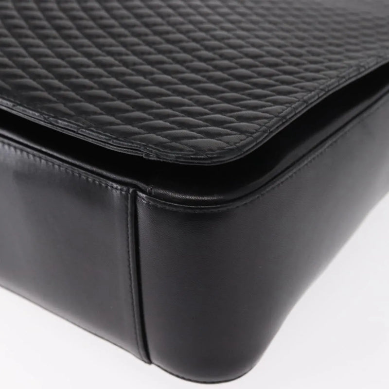 Bally Vintage Quilted Leather Black Bag