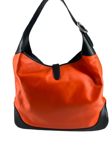 Gucci Jackie Original Shoulder Leather Orange Bag