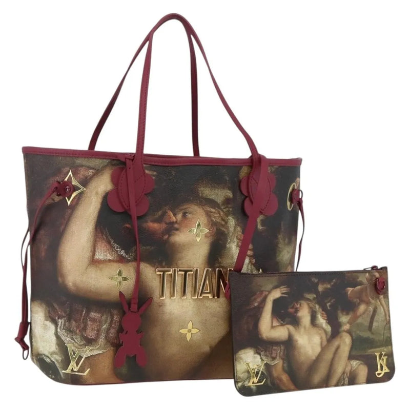 Louis Vuitton Neverfull Nm Tote Limited Edition Jeff Koons Titian Print Canvas Multicolour Bag