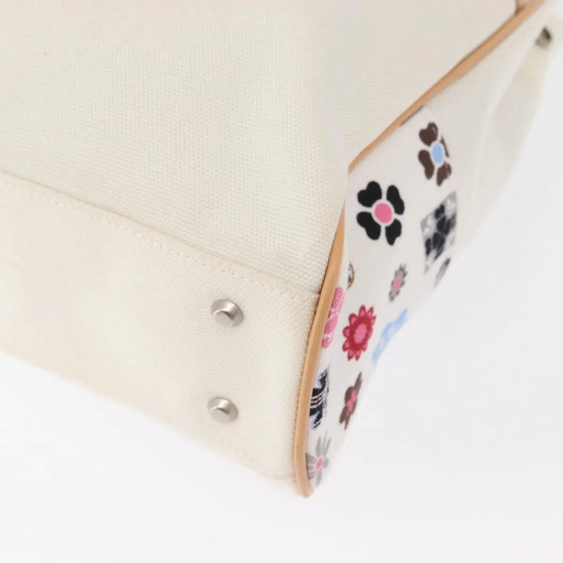 Burberry Black Label Canvas White Bag