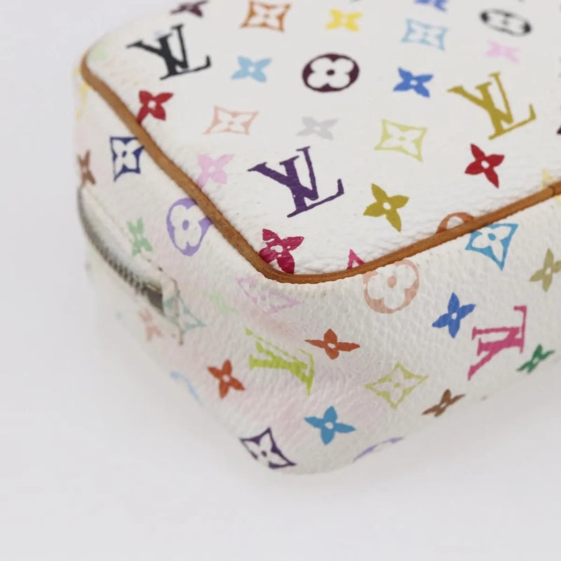 Louis Vuitton Wapity Trousse Monogram Multicolor White Canvas Bag