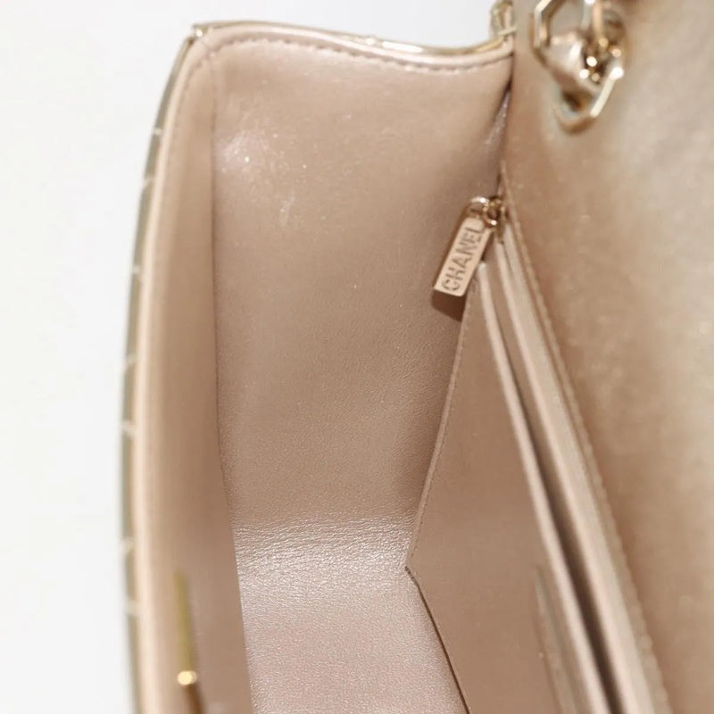 Chanel Hollywood Boulevard Backpack With Star Coin Purse Quilted Metallic Leather Gold Patent_leather Bag