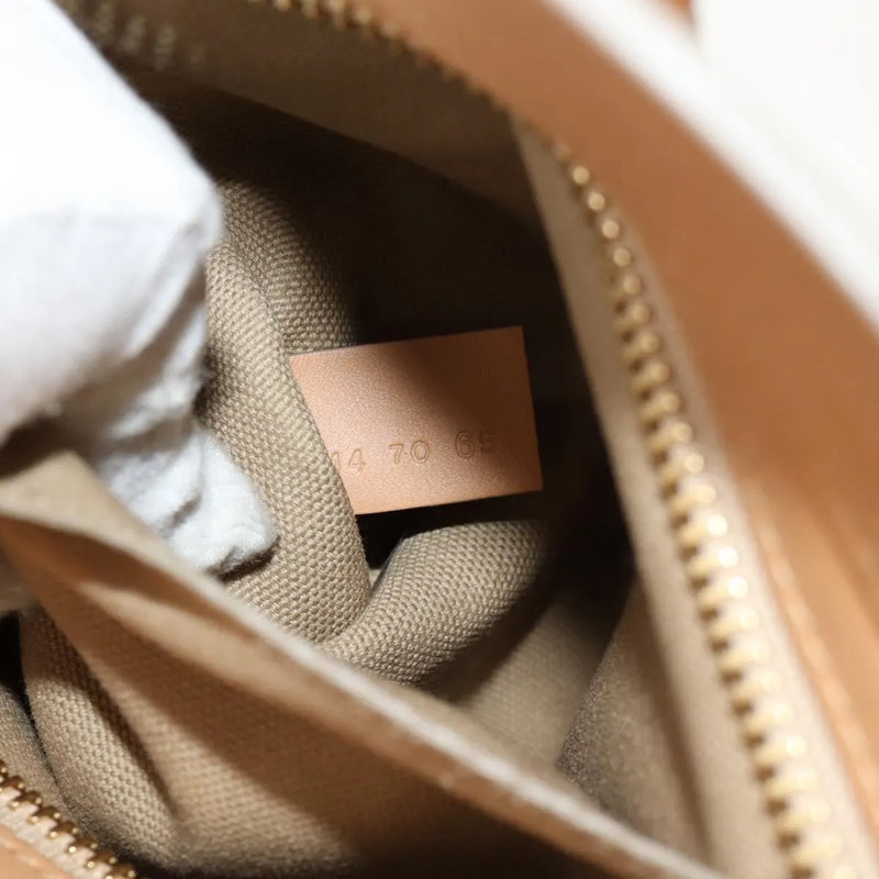 Chloe Cate Satchel Leather Beige Bag