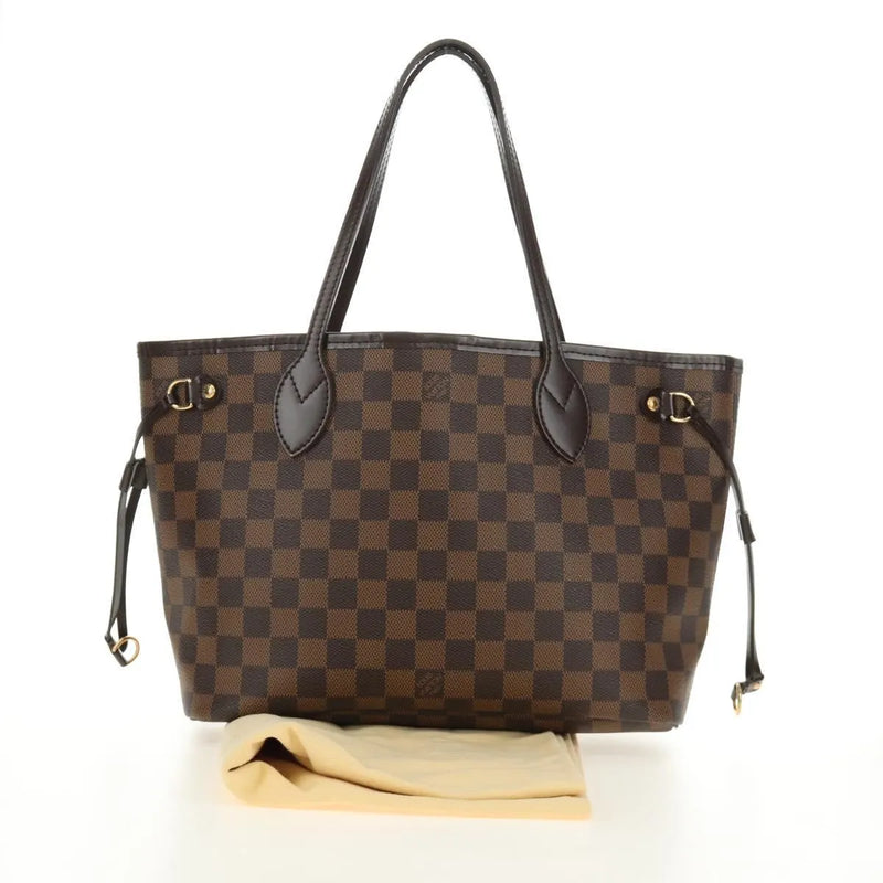 Louis Vuitton Neverfull Tote Damier Brown Canvas Bag