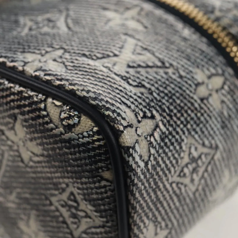 Louis Vuitton Vanity Case Monoglam Jacquard Canvas Navy Bag