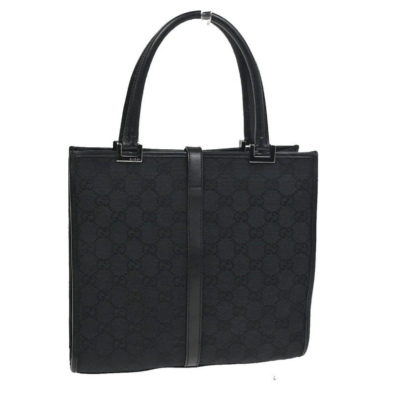 Gucci Jackie Tote Gg Canvas Black Bag