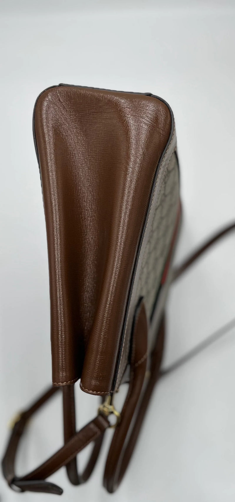 Gucci Jackie 1961 Web Tote Gg Canvas And Leather Brown Bag