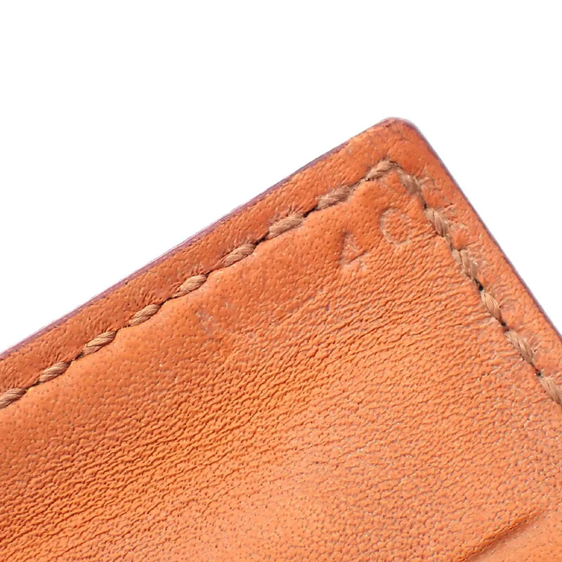 Hermes Collier De Chien Leather Orange Jewelry