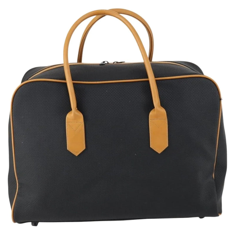 Saint Laurent Vintage Boston Pvc Leather Black Bag