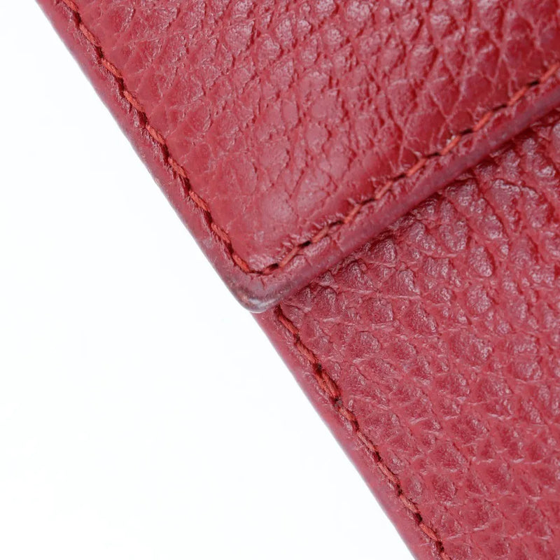 Gucci Gg Marmont Bifold Leather Red Accessory