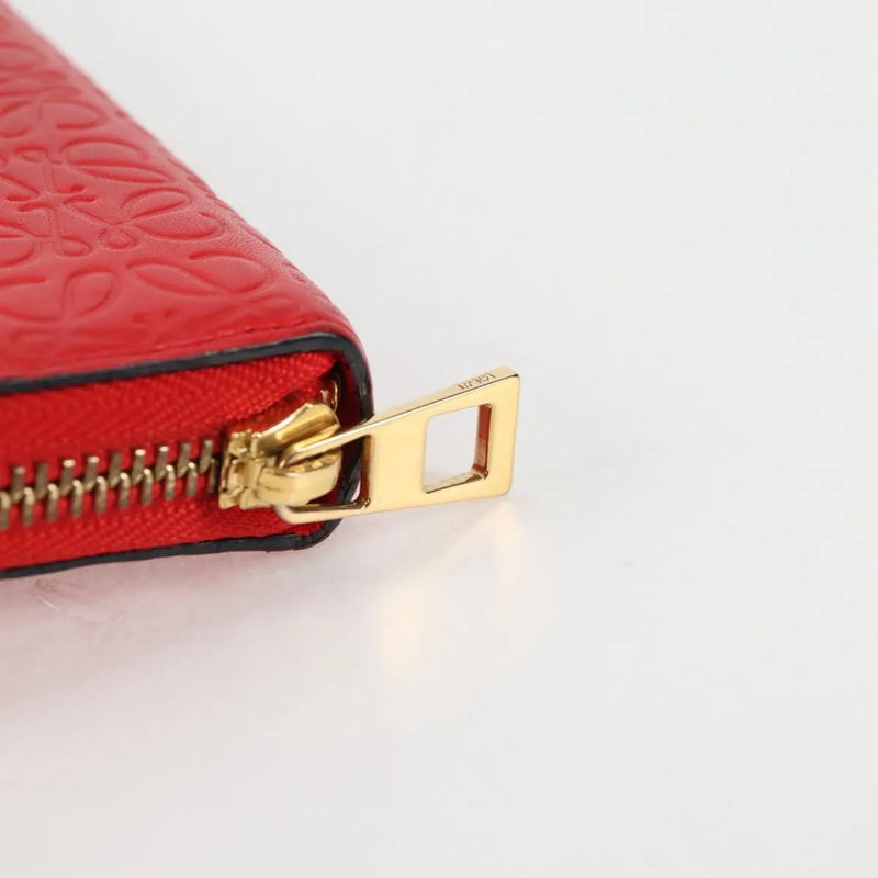 Loewe Anagram Leather Red Accessory
