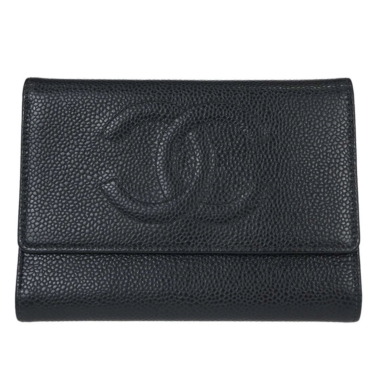 Chanel Timeless Cc French Caviar Black Calfskin Accessory