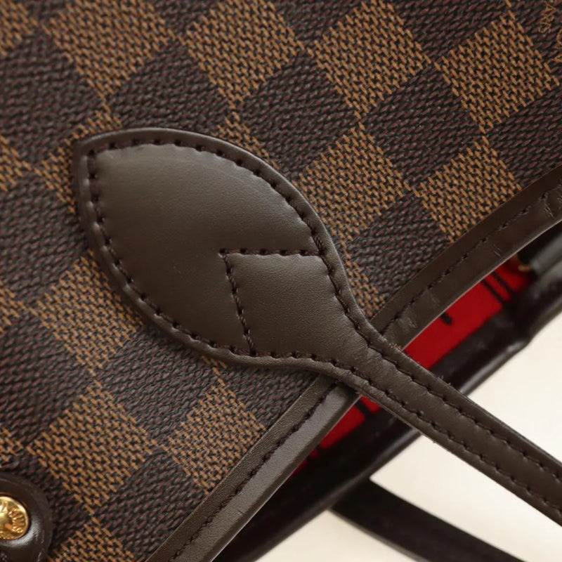 Louis Vuitton Neverfull Tote Damier Brown Canvas Bag