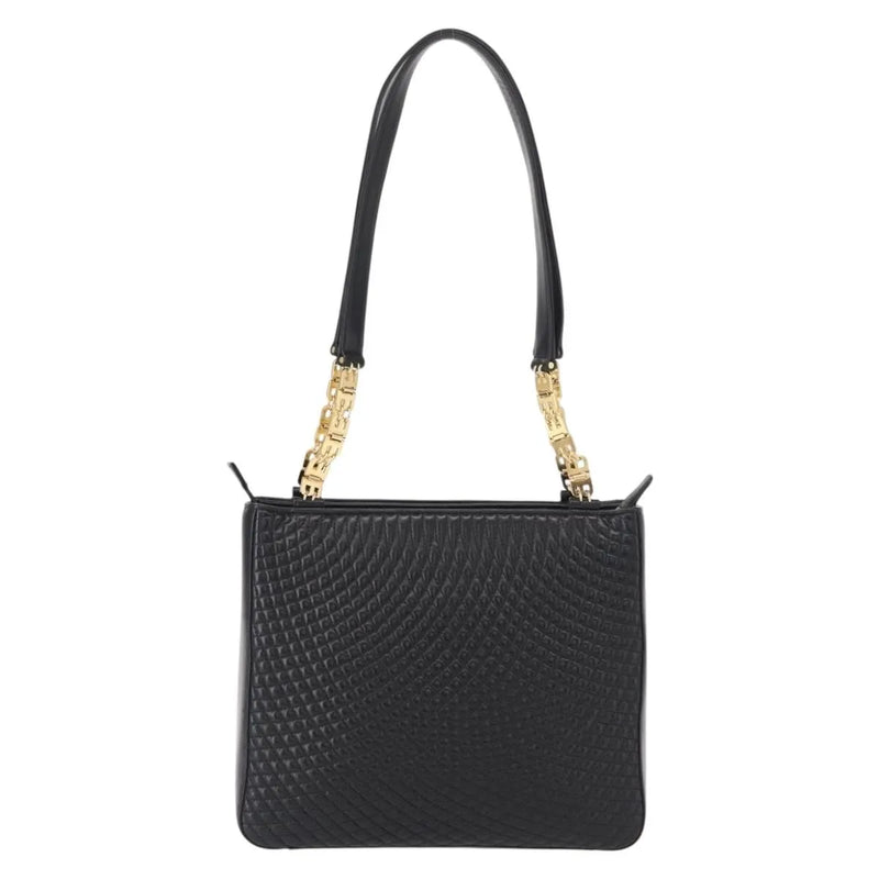 Bally Vintage Quilted Leather Black Bag