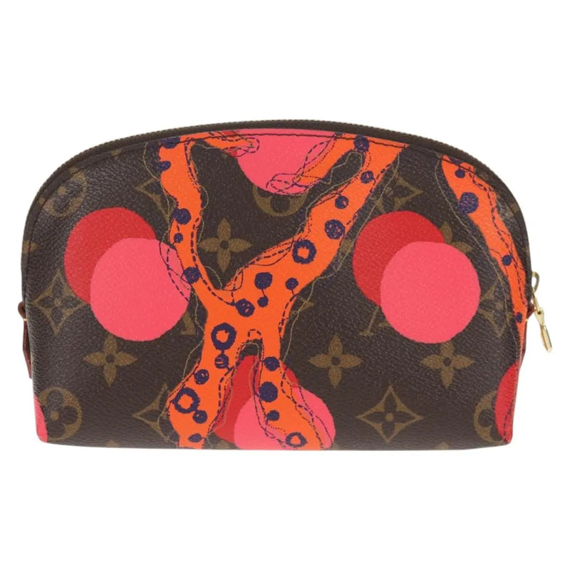 Louis Vuitton Cosmetic Limited Edition Monogram Jungle Dots Brown Canvas Bag