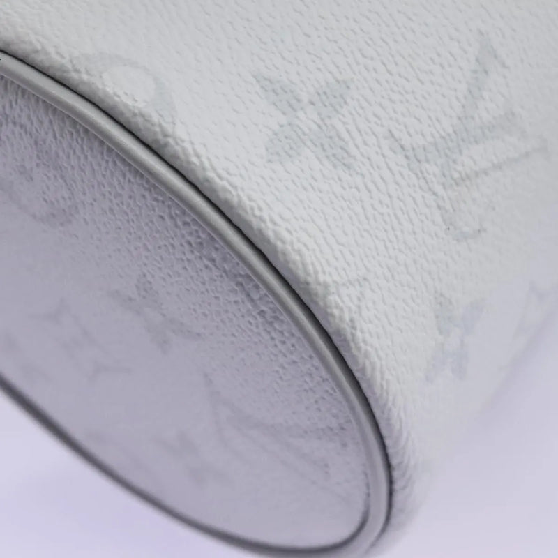 Louis Vuitton Chalk Nano Limited Edition Logo Story Monogram Canvas Gray Bag