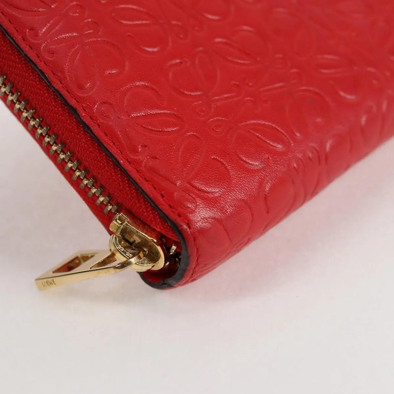 Loewe Anagram Leather Red Accessory