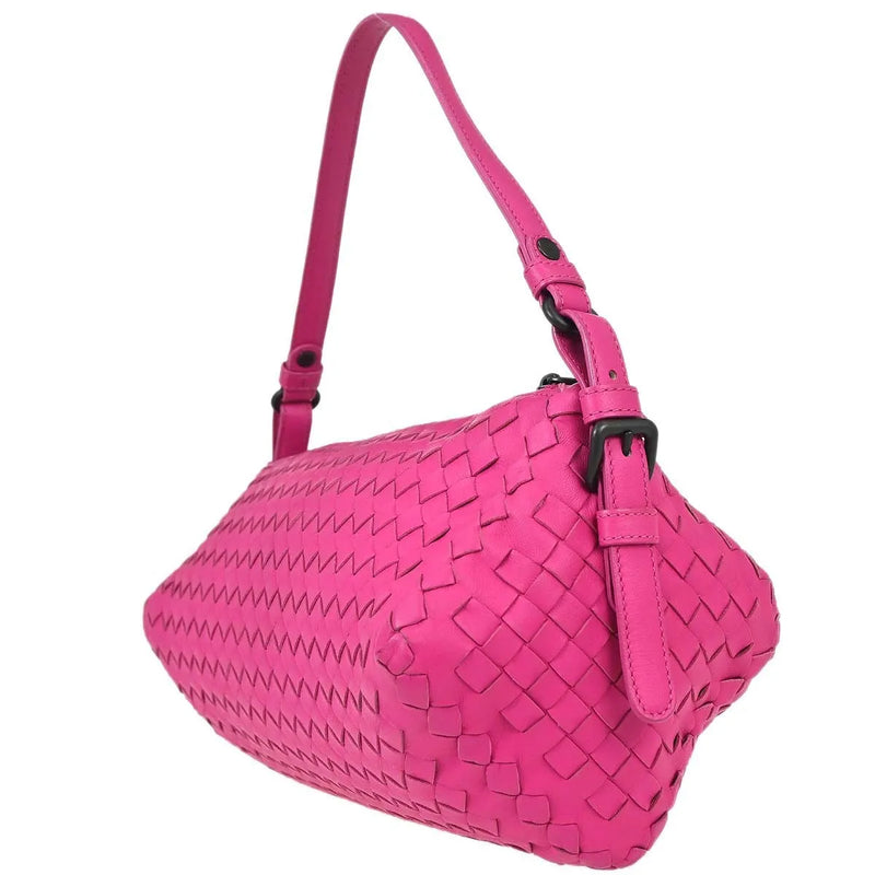 Bottega Veneta Intrecciato Leather Pink Bag