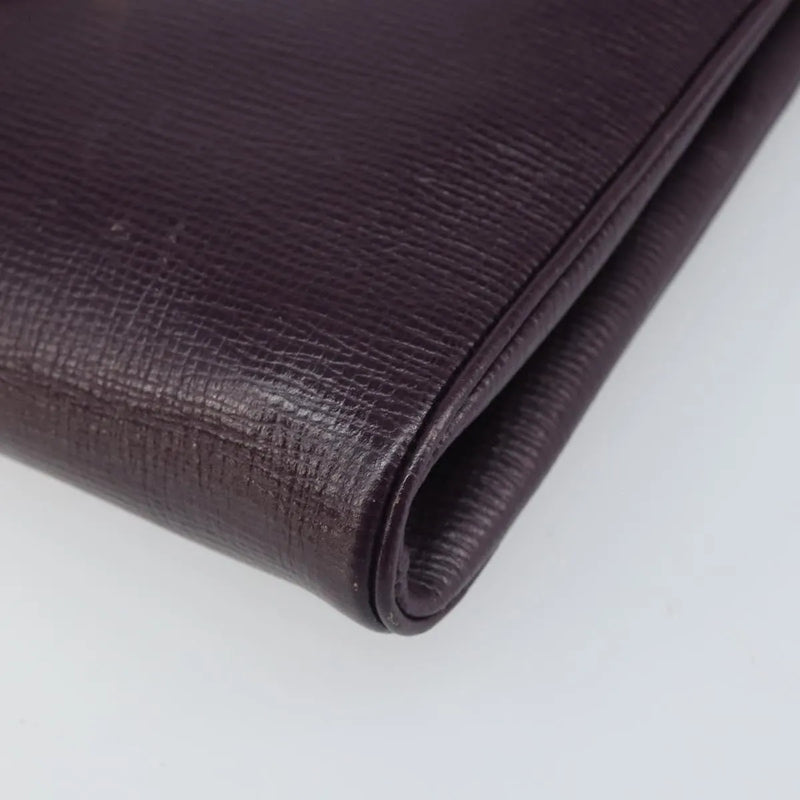 Celine Circle Logo Leather Purple Bag