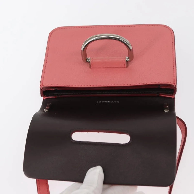 Burberry D-Ring Shoulder Leather Pink Bag