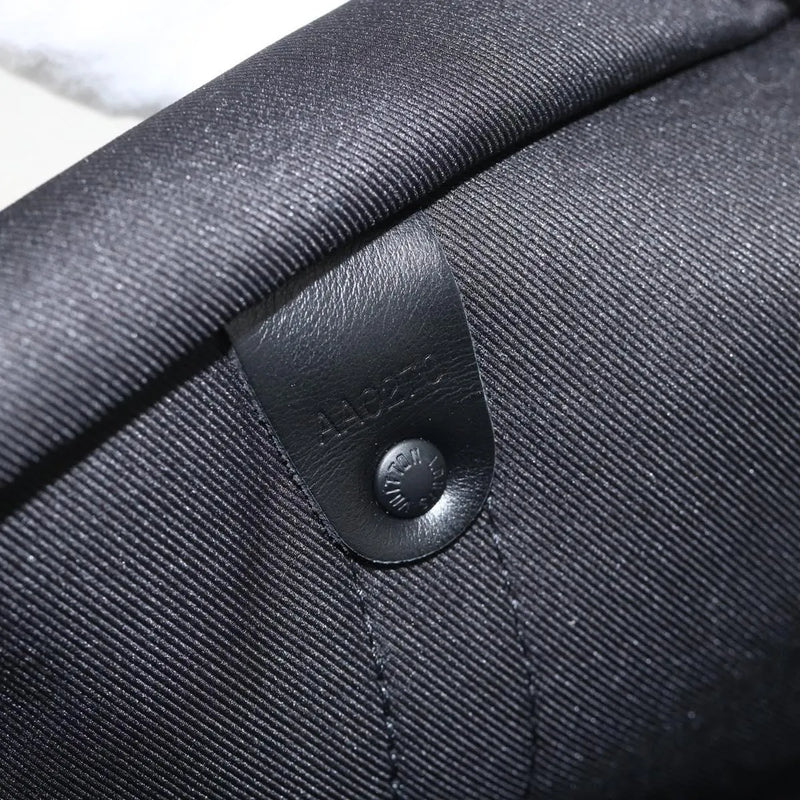 Louis Vuitton Keepall Bandouliere Limited Edition Foliage Monogram Eclipse Black Canvas Bag