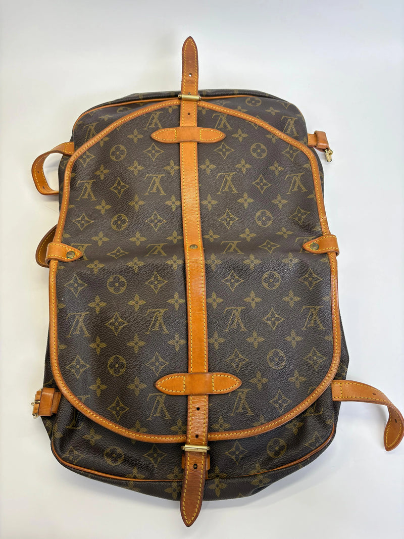 Louis Vuitton Saumur Monogram Canvas Brown Bag
