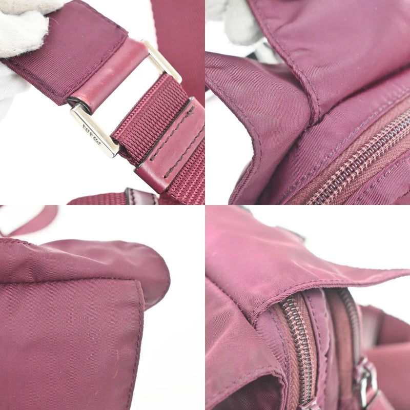 Prada Messenger Printed Tessuto Red Nylon Bag