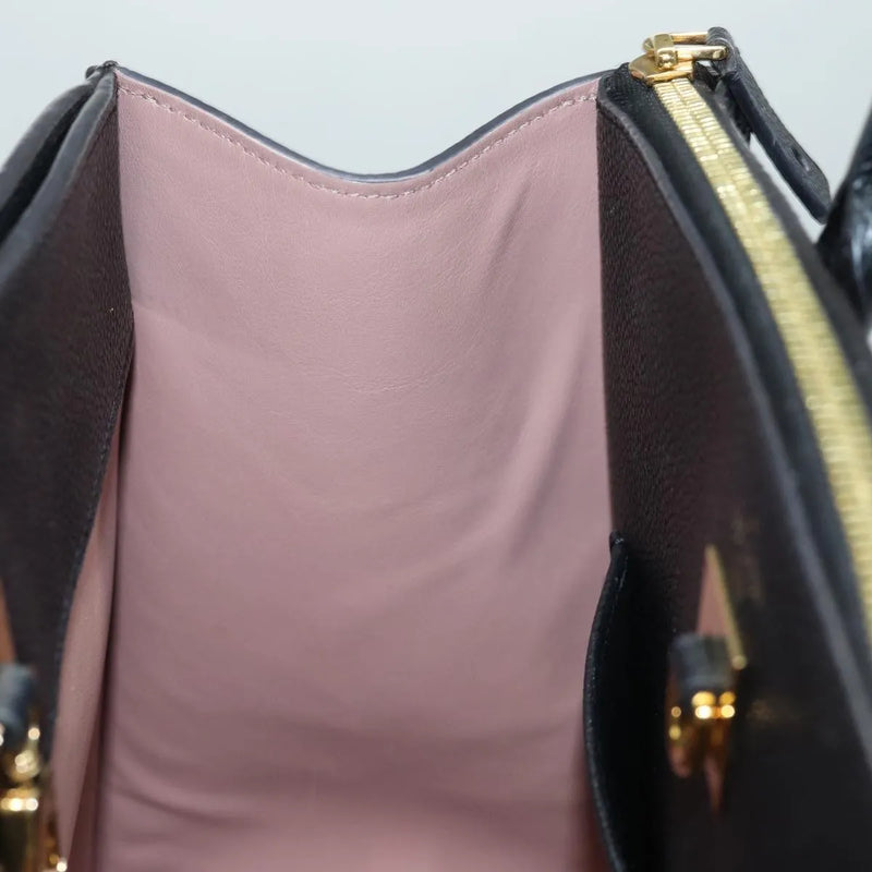 Louis Vuitton City Steamer Leather Black Bag