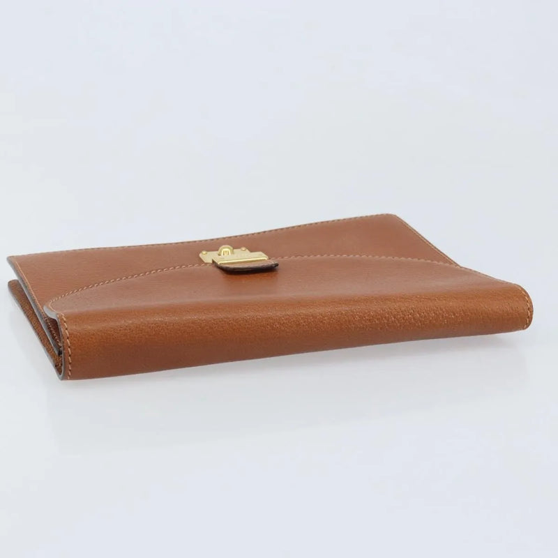 Gucci Vintage Clutch Leather Brown Bag