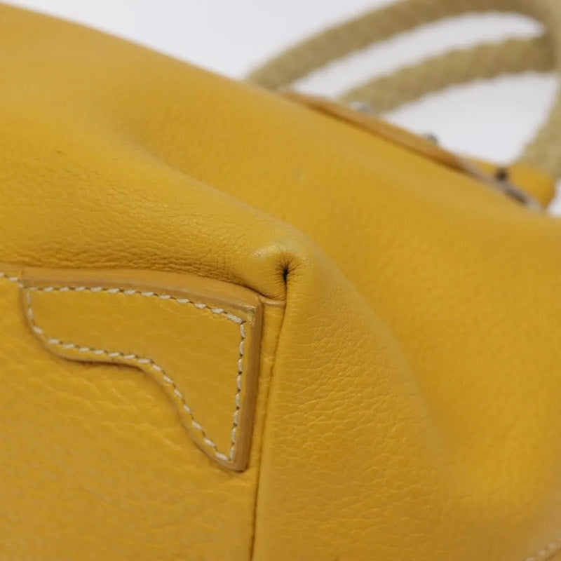 Prada Vintage Leather Yellow Bag