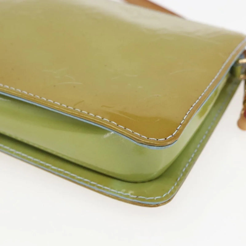 Louis Vuitton Lexington Pochette Monogram Vernis Blue Patent_leather Bag