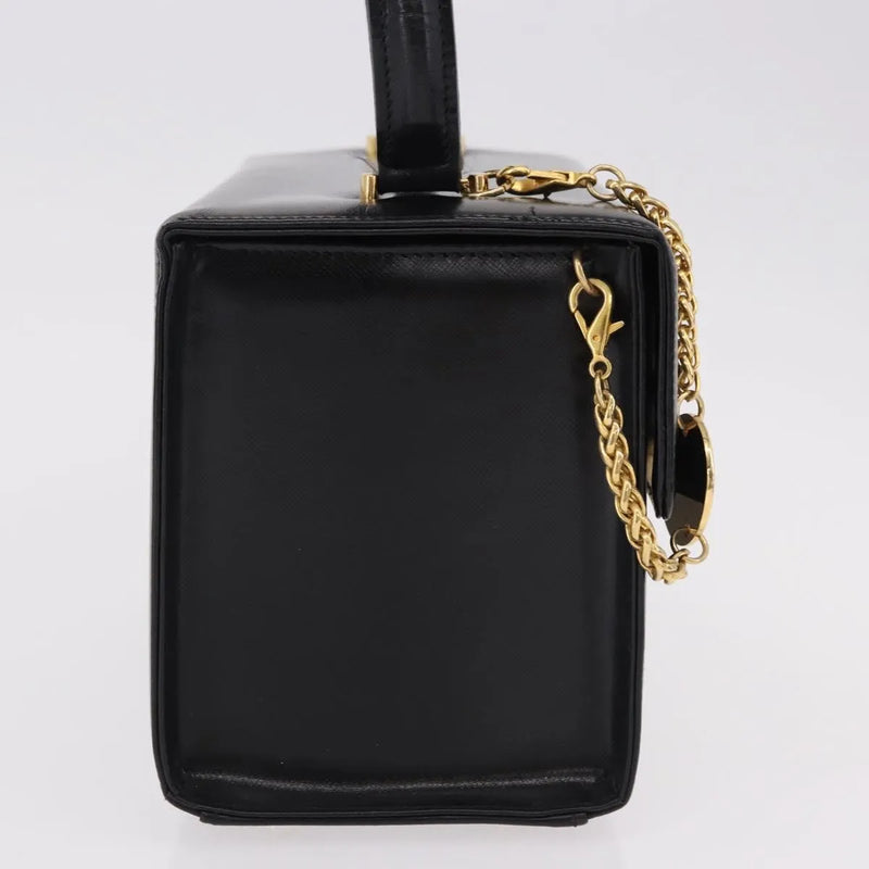 Versace Vintage Leather Black Bag