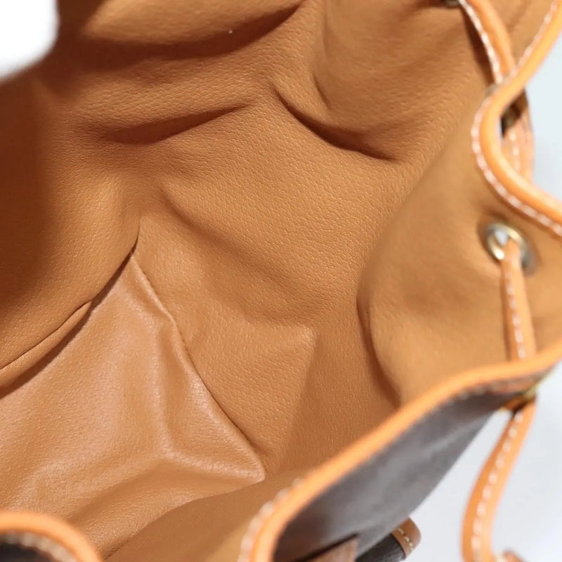 Celine Vintage Macadam Canvas And Leather Brown Pvc Bag