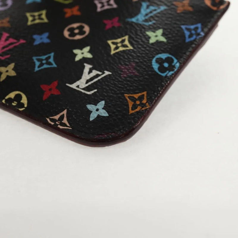 Louis Vuitton Pochette Clés Nm Monogram Multicolor Canvas Black Accessory